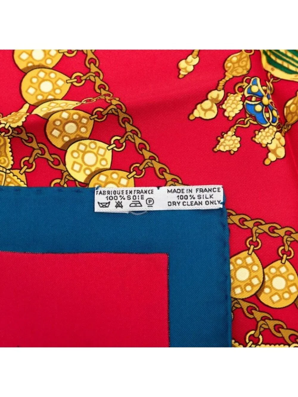 Hermes Carre 90 Kosmima Scarf Large Red Multicolor Silk - Picture 7 of 7